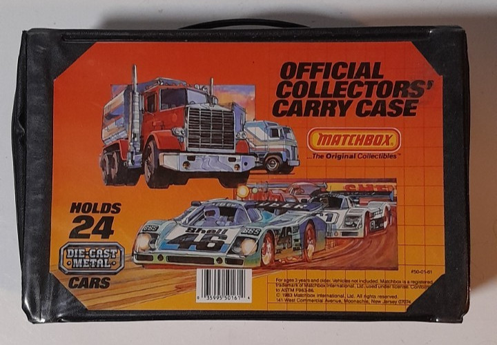 Matchbox Official Collectors Carry Case Holds 24 Die Cast Cars 1983