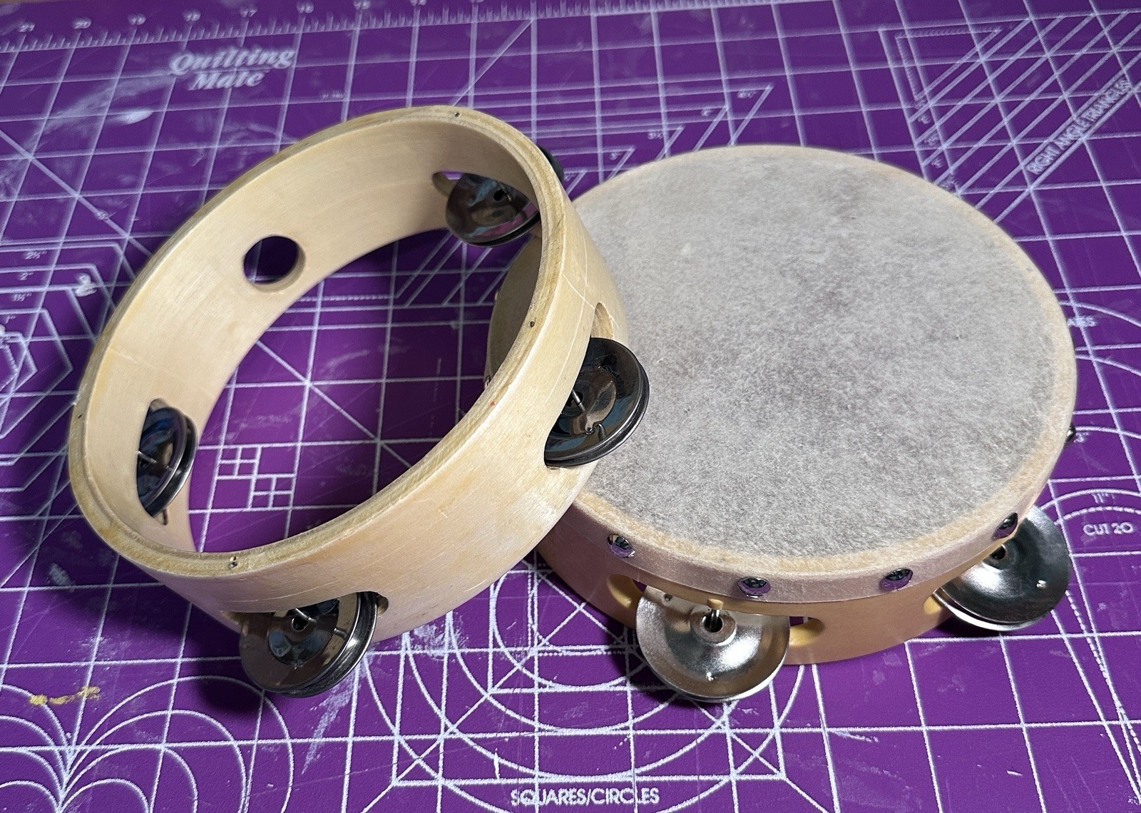 Lot 2 - 6” Classroom Tambourines! RB-925X & Unbranded Wooden Very Good Condition