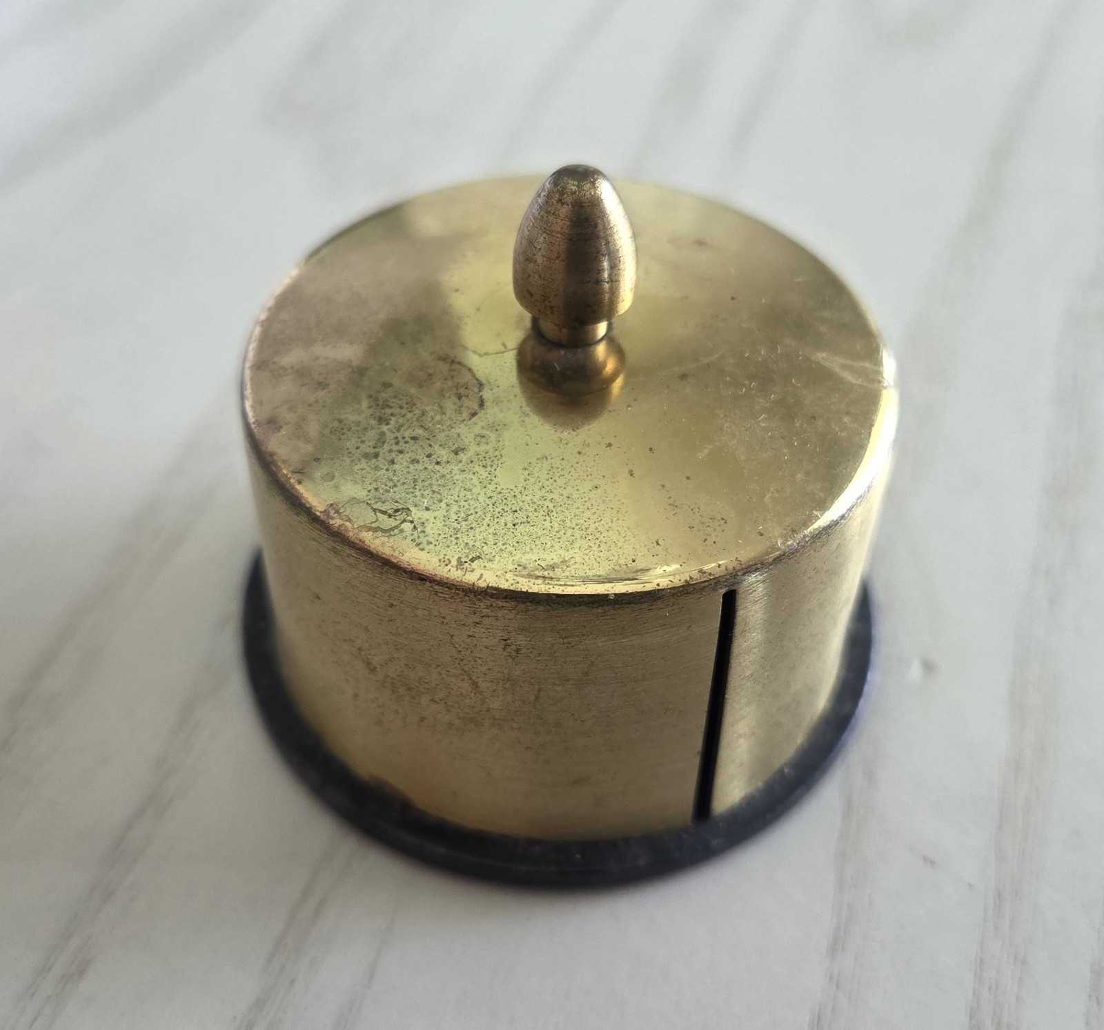 Vintage Brass Stamp Holder Desk Decor