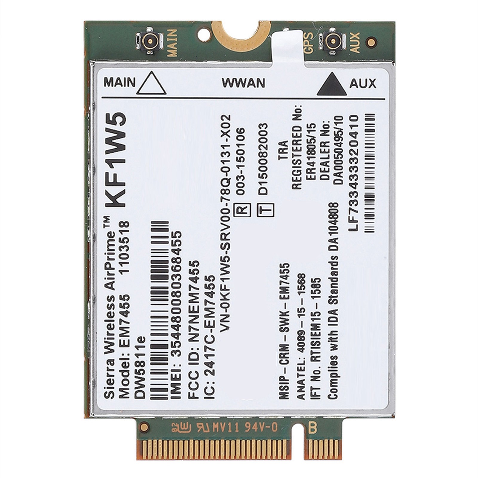 Replacement Wireless EM7455 Card Module - LTE Support For Premium