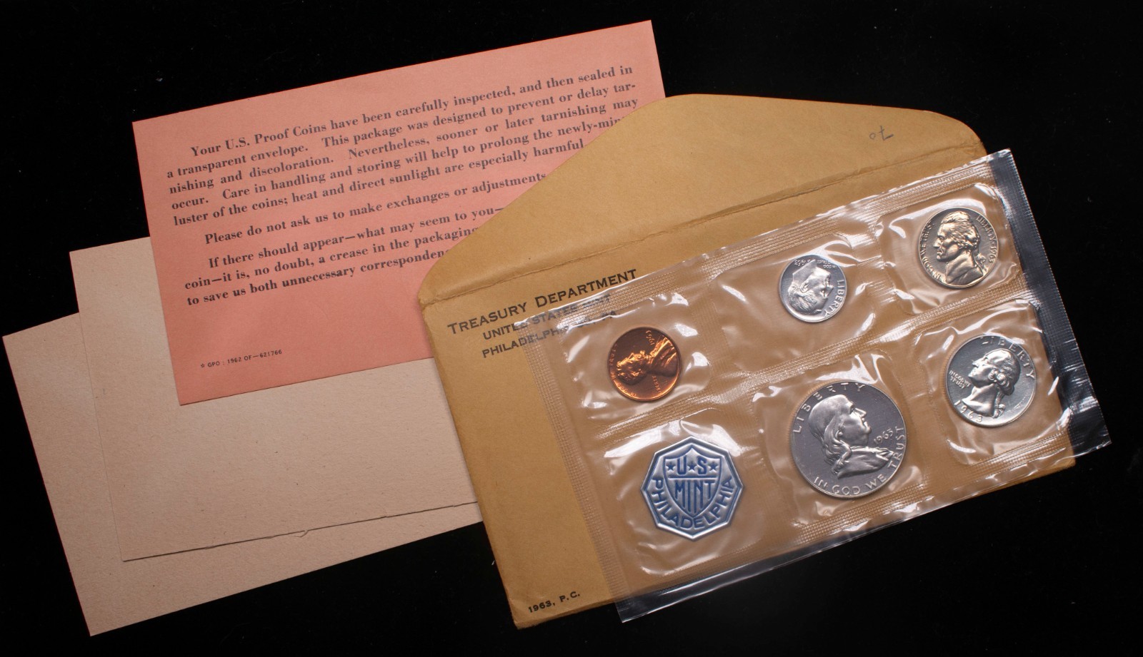 1963 PROOF SET WITH OGP