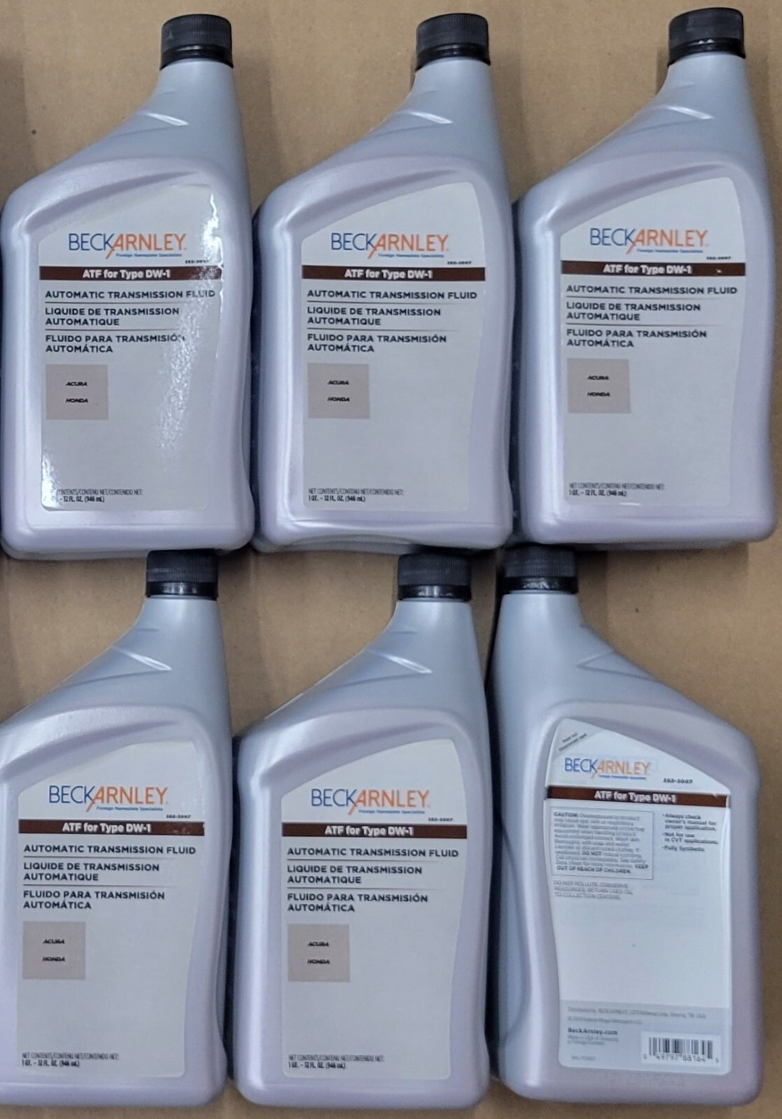 (6) quarts Automatic Transmission Fluid Auto Trans Fluid Beck/Arnley 252-2007 ^