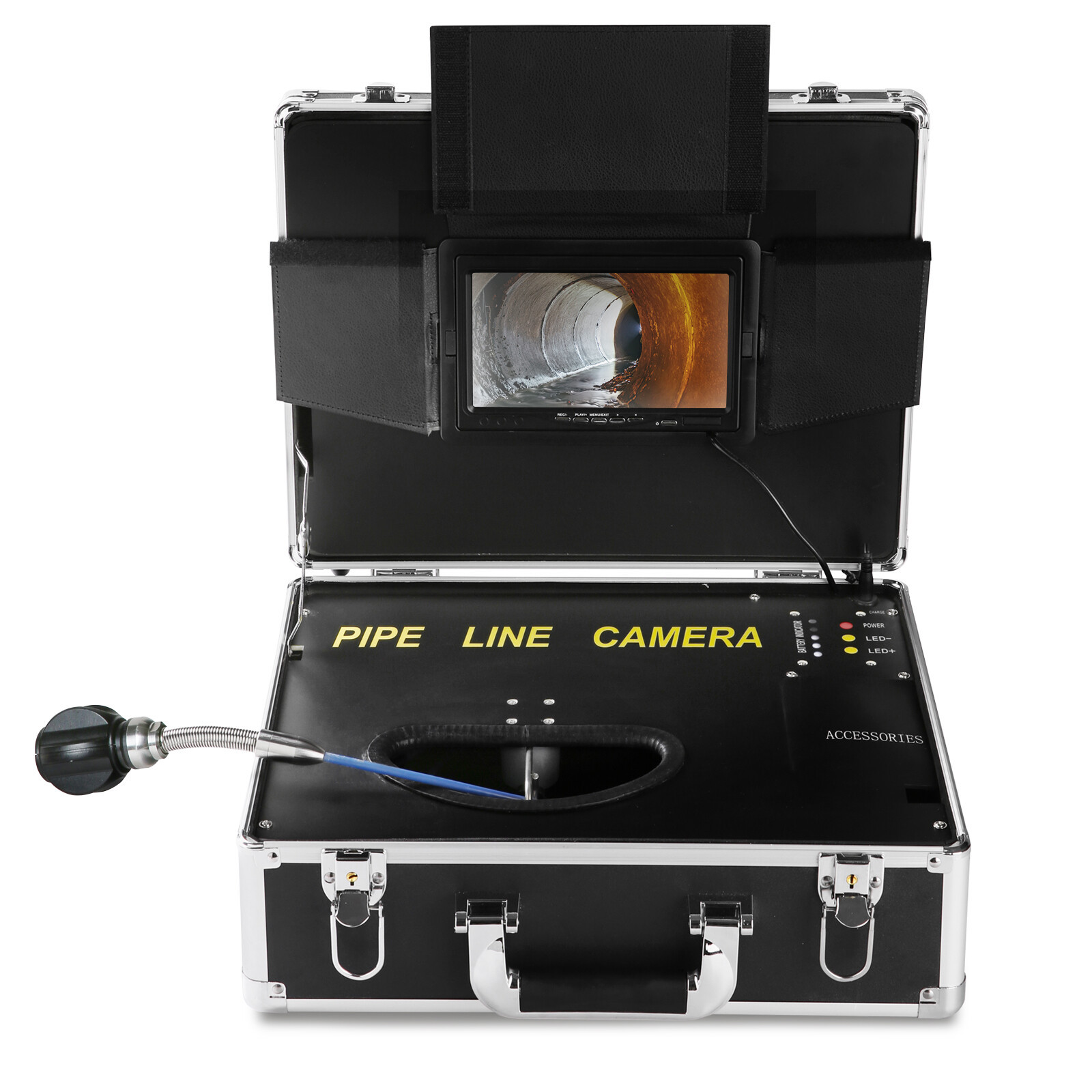7" Sewer Camera 50m/165ft Pipe Inspection Camera Drain Camera IP68 waterproof