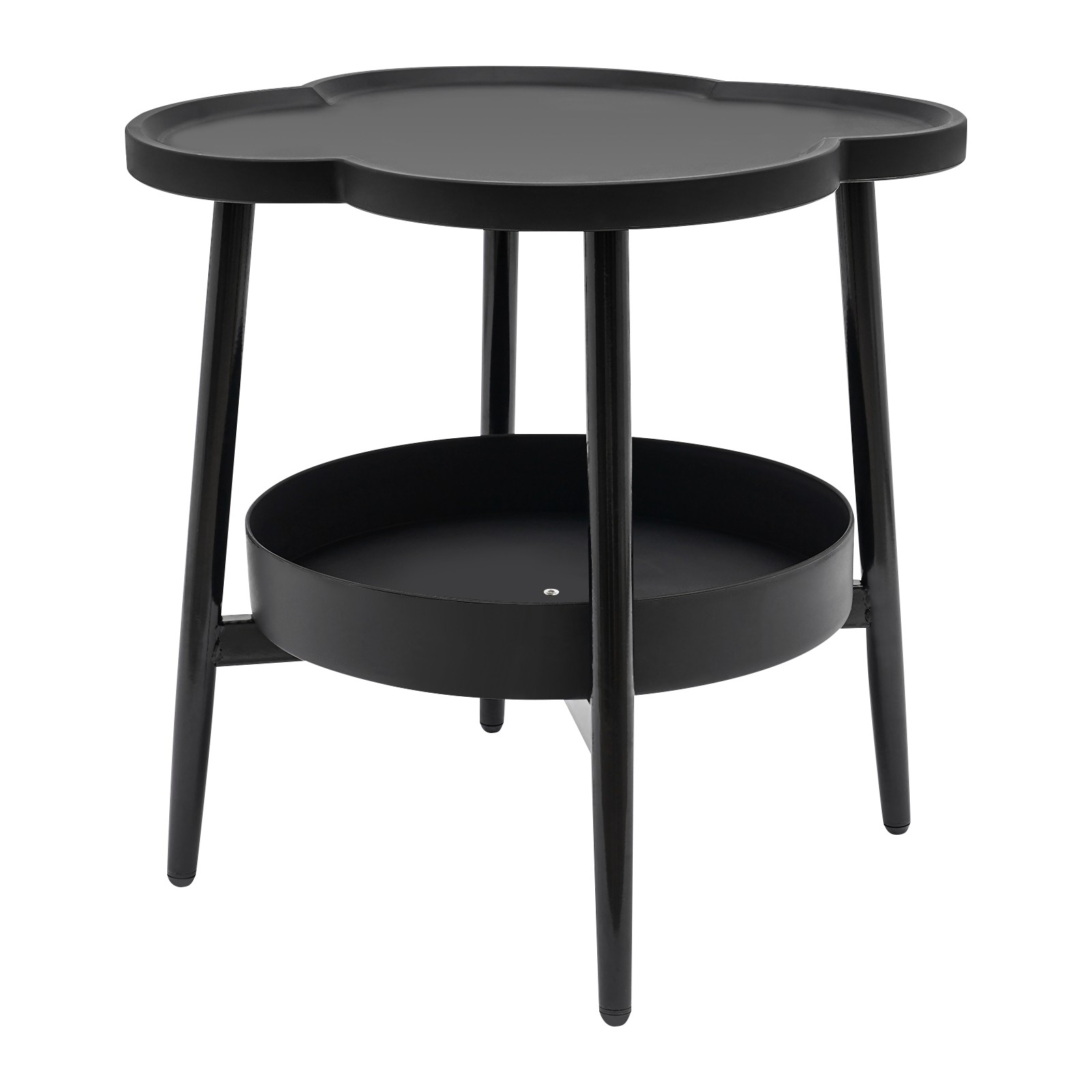 End Table 110LBS Heavy Duty Anti Slip Coffee&Tea Table, Sofa Side Snack Table