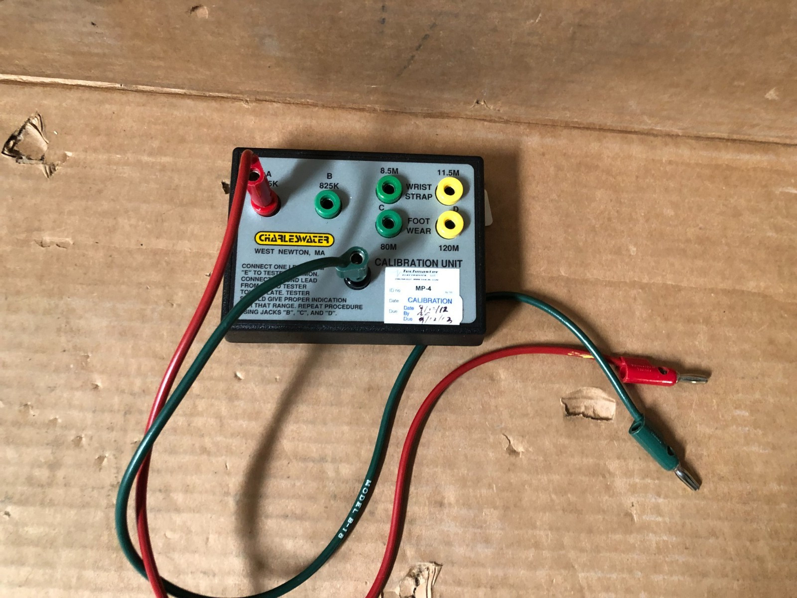 Charleswater model 10176 calibration unit