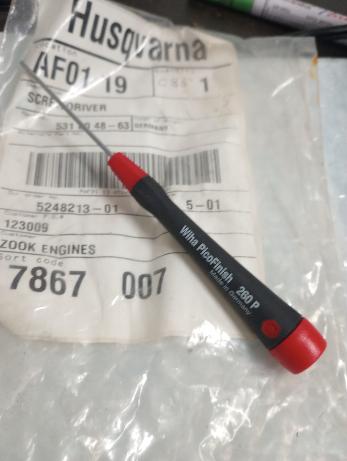 Wiha 26051 Picofinish Slotted Screwdriver 1.0Mm X 40Mm 260 P Husqvarna
