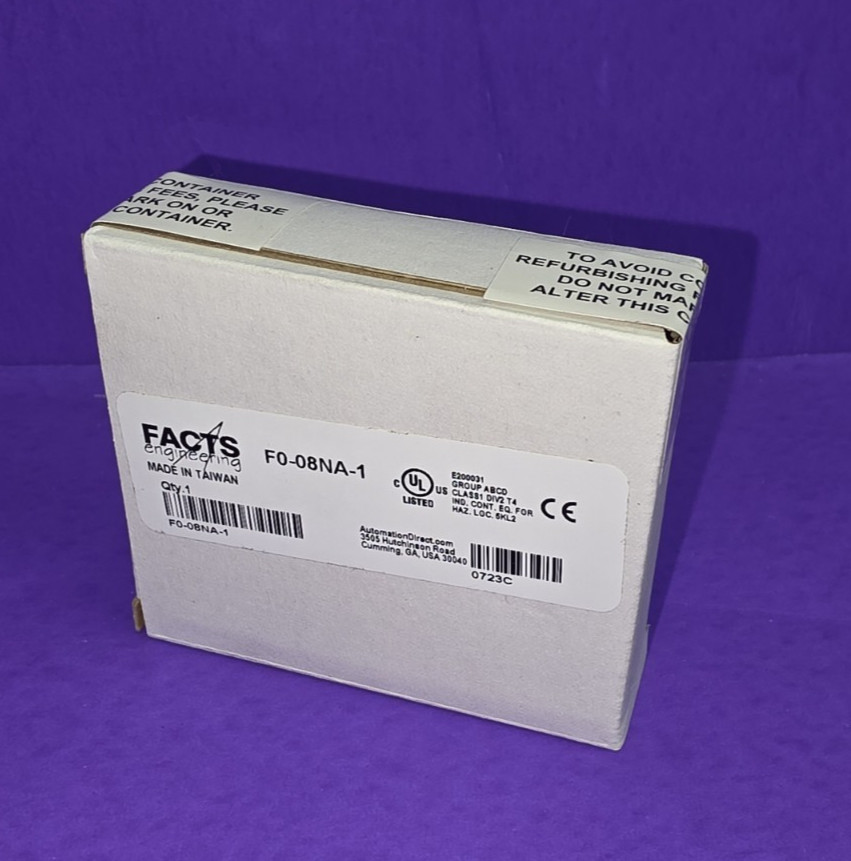 NEW FACTORY SEALED FACTS ENGINEERING F0-08NA-1 , 8Point 120 VAC/VDC Input Module