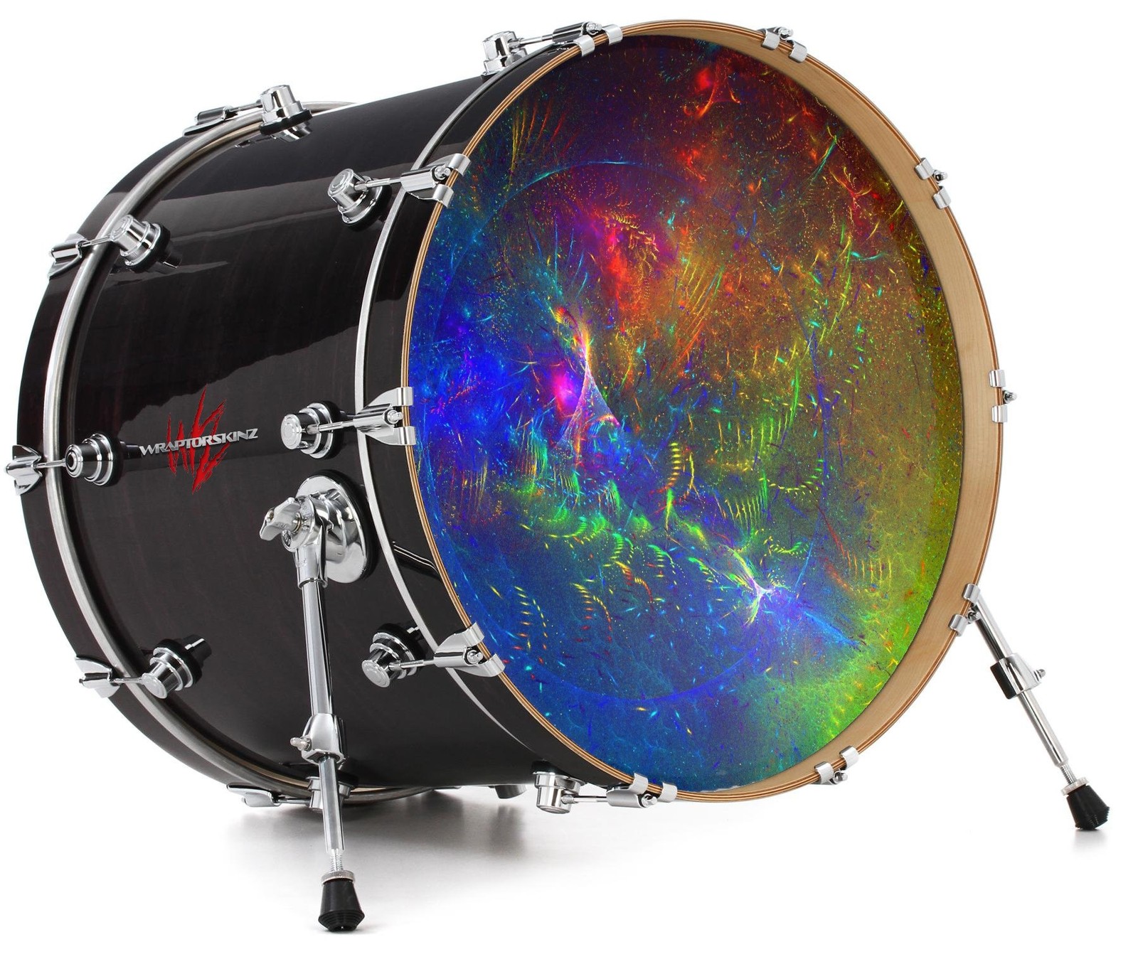 Vinyl Decal Skin for 20" Bass Kick Drum Head Fireworks