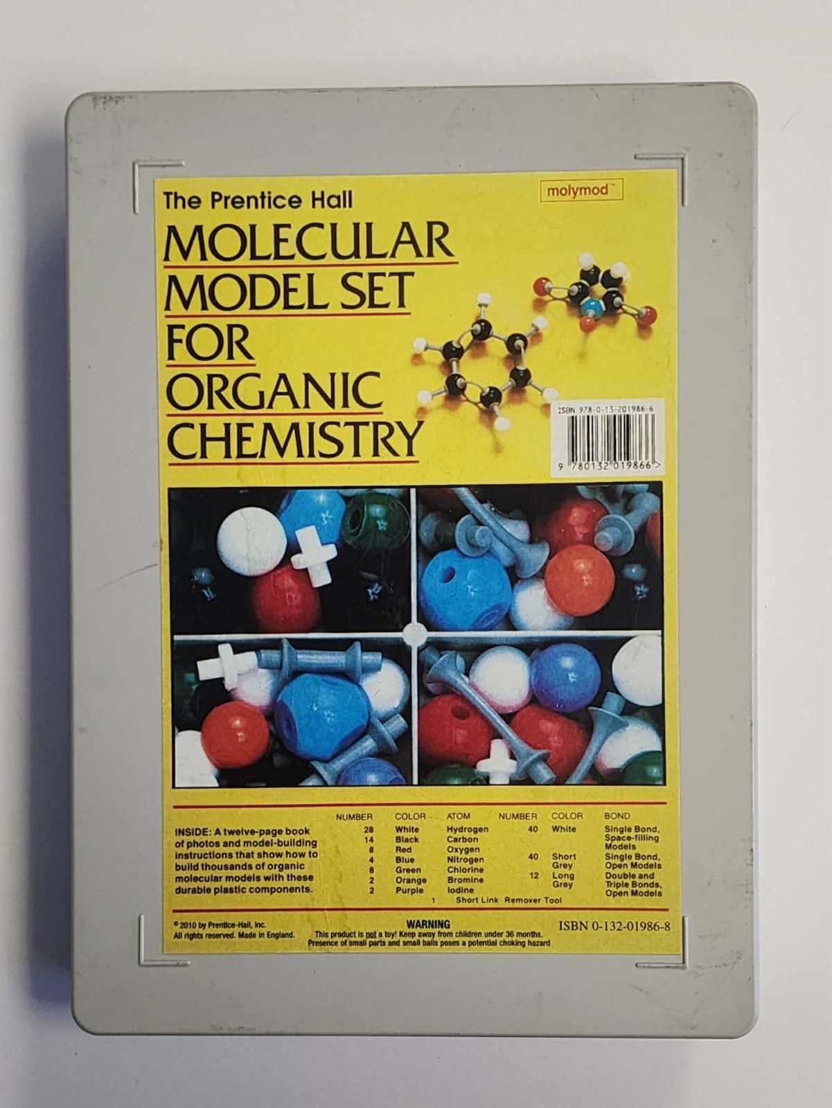 Molecular Model Set For Organic Chemistry, Prentice Hall - ISBN 0-132-01986-8