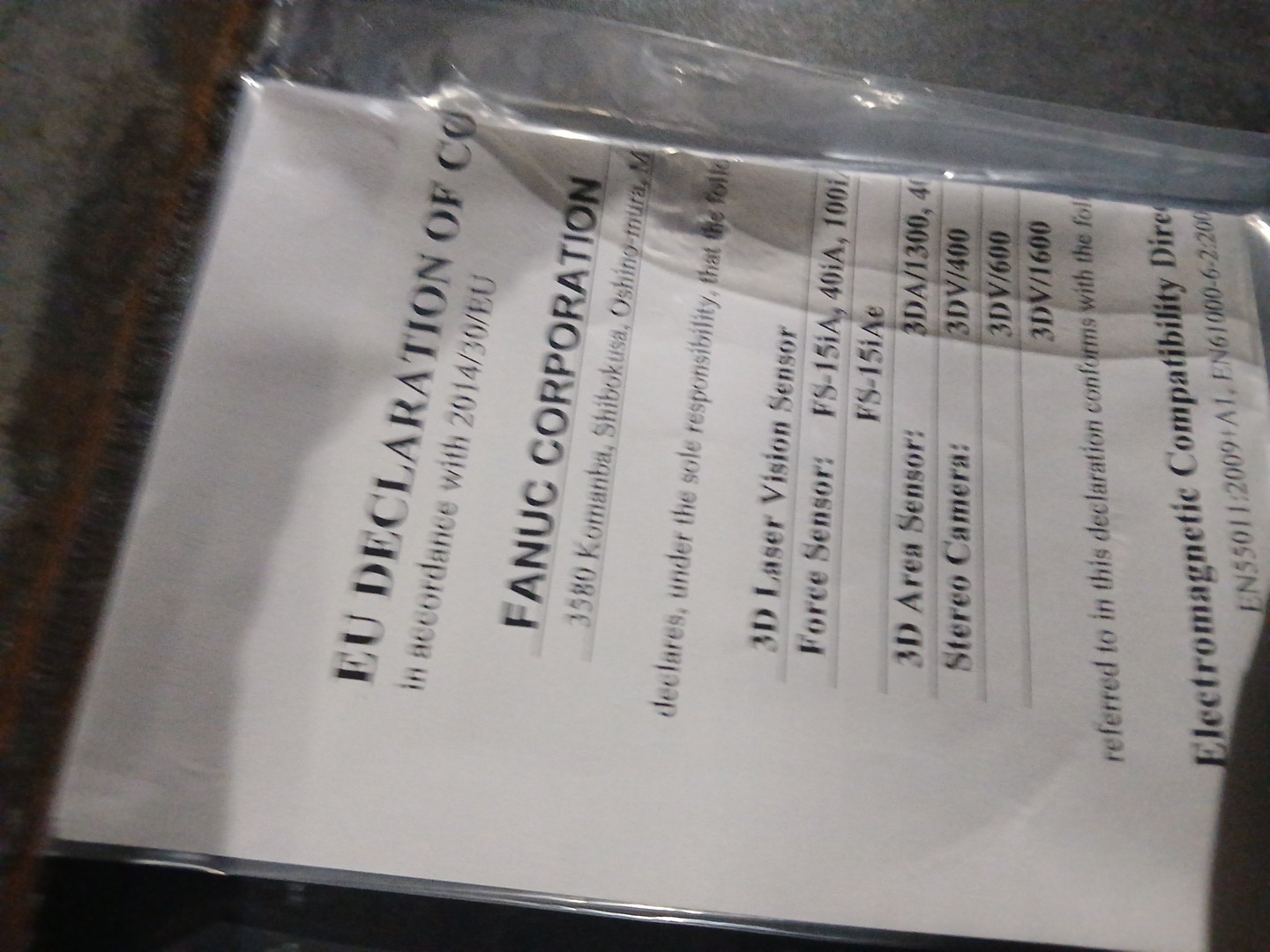 FANUC ***-*-*--***FS-40iA** Laser Vision Sensor** NEW in pkg W/Software