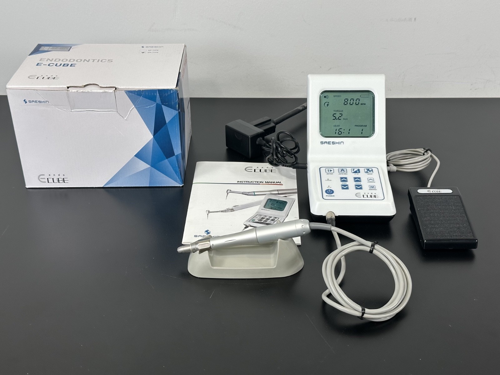 Saeshin E-Cube Endodontic Motor NSK EX-5B Handpiece Foot Pedal