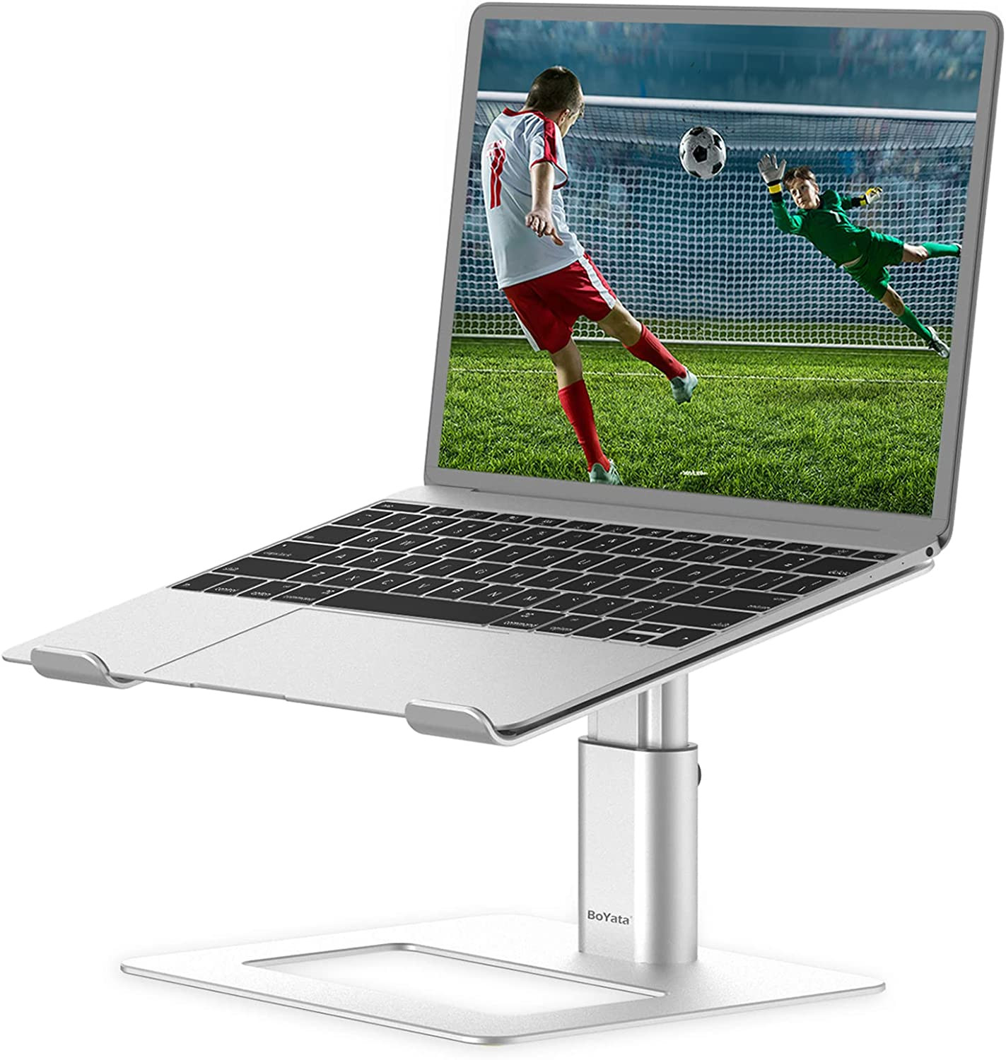 Laptop Stand, Ergonomic Aluminum Height Adjustable Computer Stand Laptop Riser H