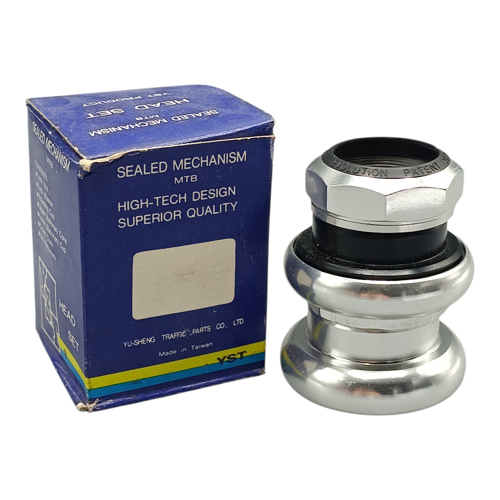 YST Evolution 1 1/4 Inch Threaded MTB Headset RAR Silver 1990