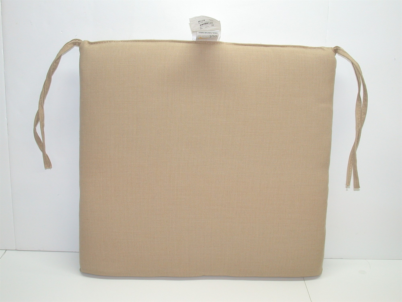 Outdura® Outdoor Patio Seat Pad ~ Solid Sand ~ 18.5 x 17.5 x 2 NEW