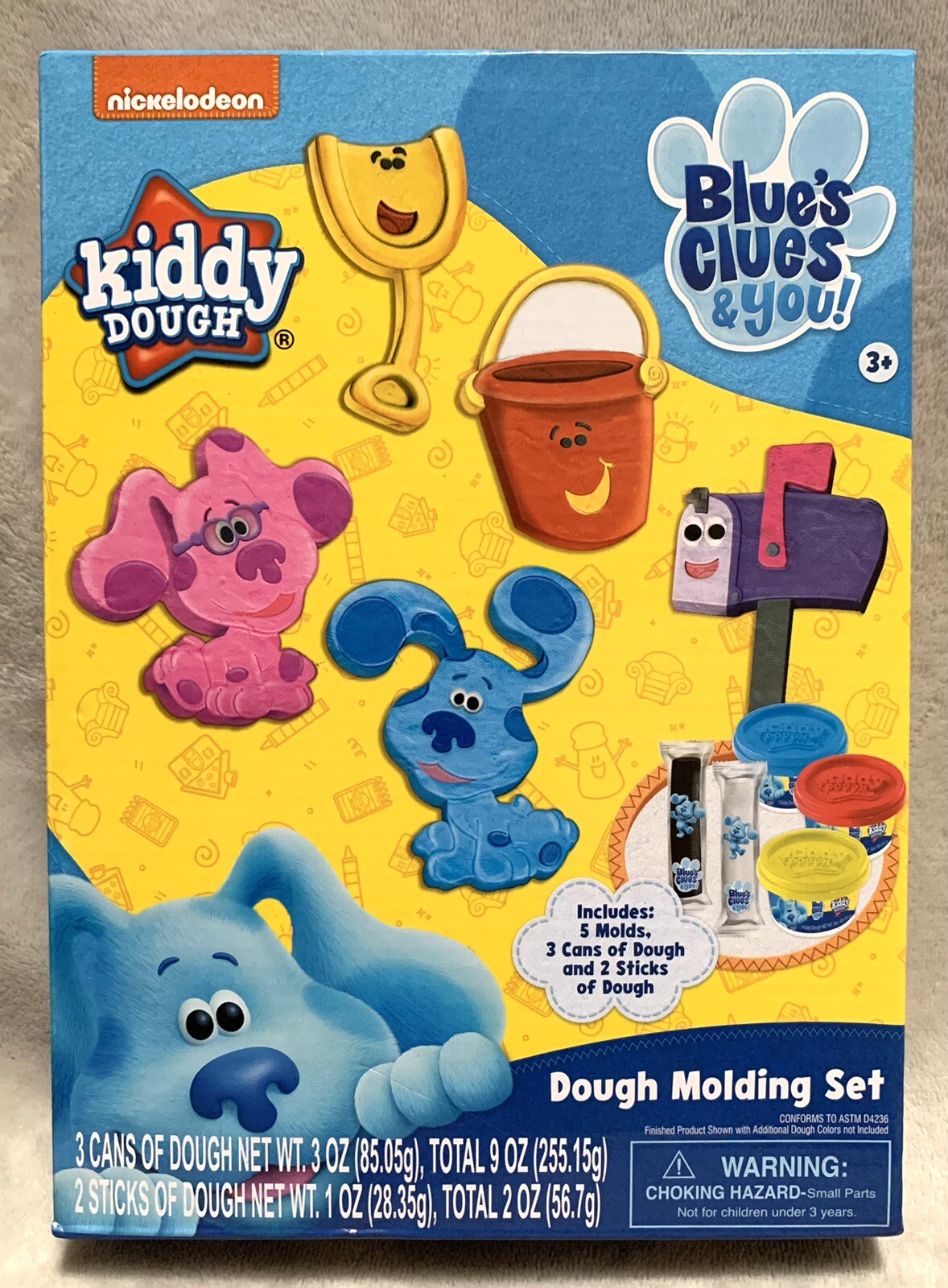 NEW Nickelodeon BLUES CLUES & YOU! 10pc Character Mold and Clay Kiddy Dough Set