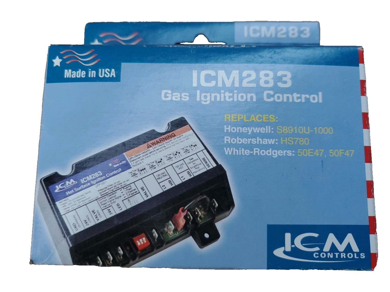 ICM283 Furnace Gas Ignition Control Board Hot Surface Ignition NEW Complete kit