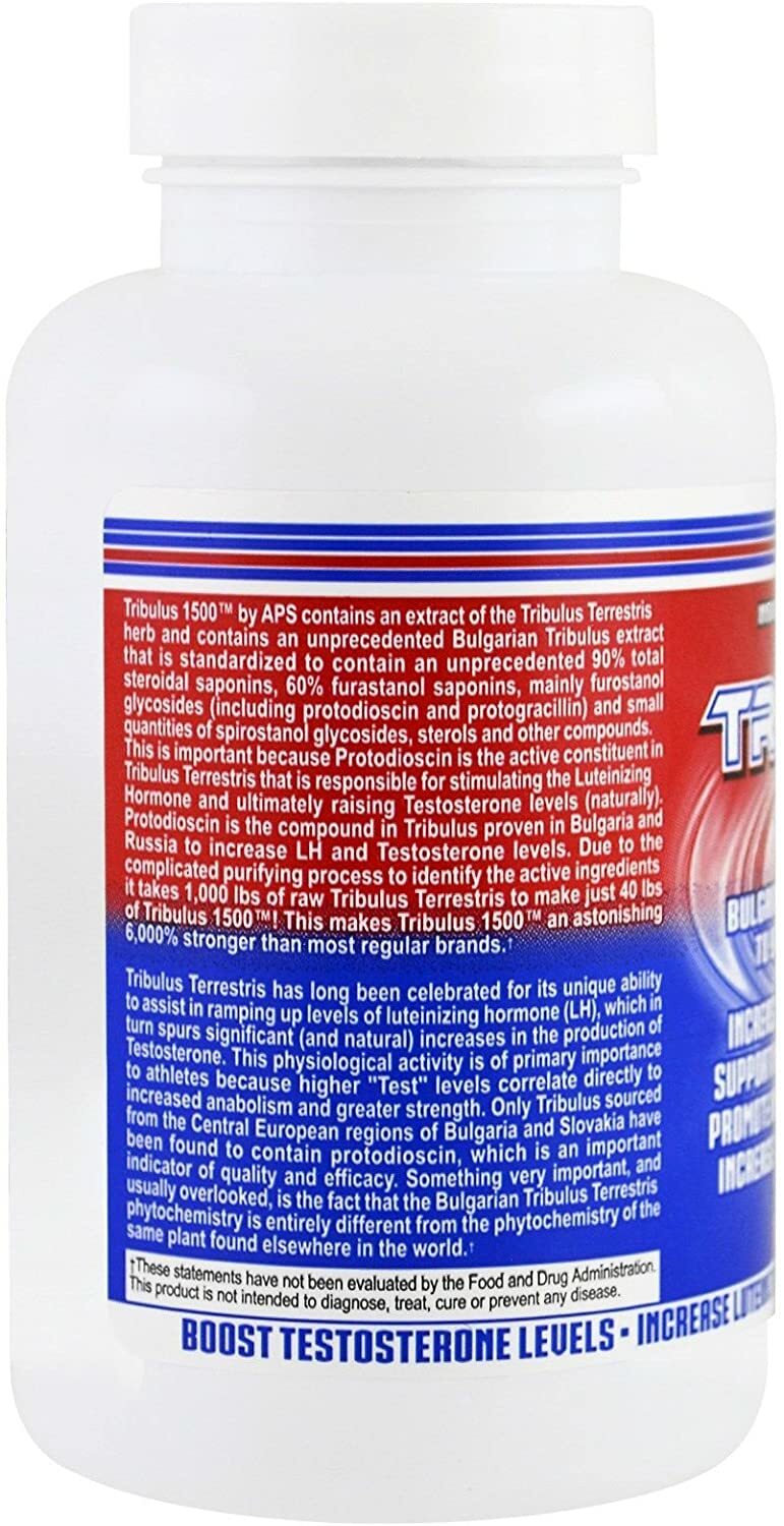 APS Tribulus 1500 Standardized Bulgarian Tribulus Extract 90 Capsules