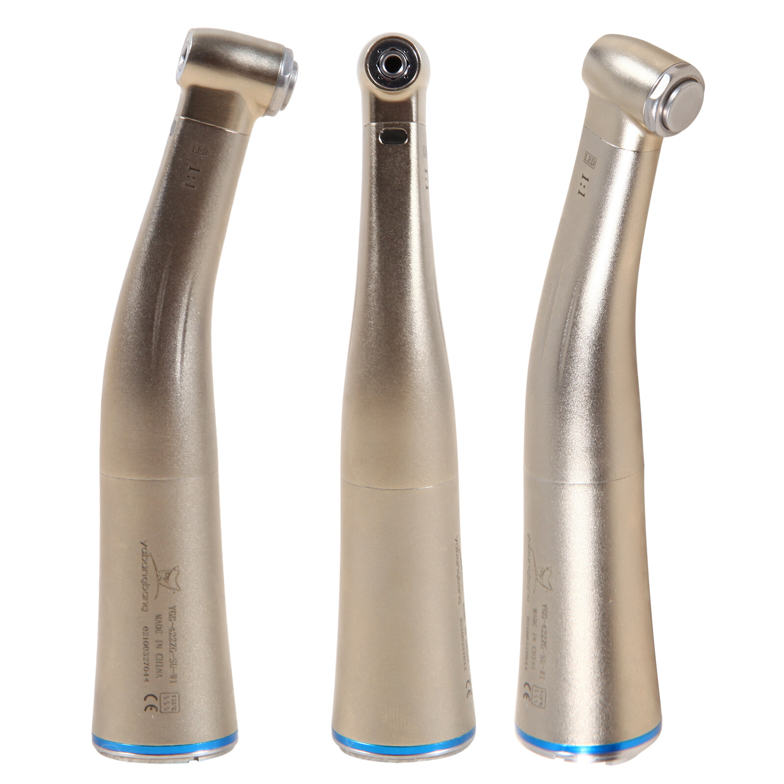 Dental 1:1 LED Fiber Optic Contra Angle Handpiece Fit NSK E-type Internal YQ