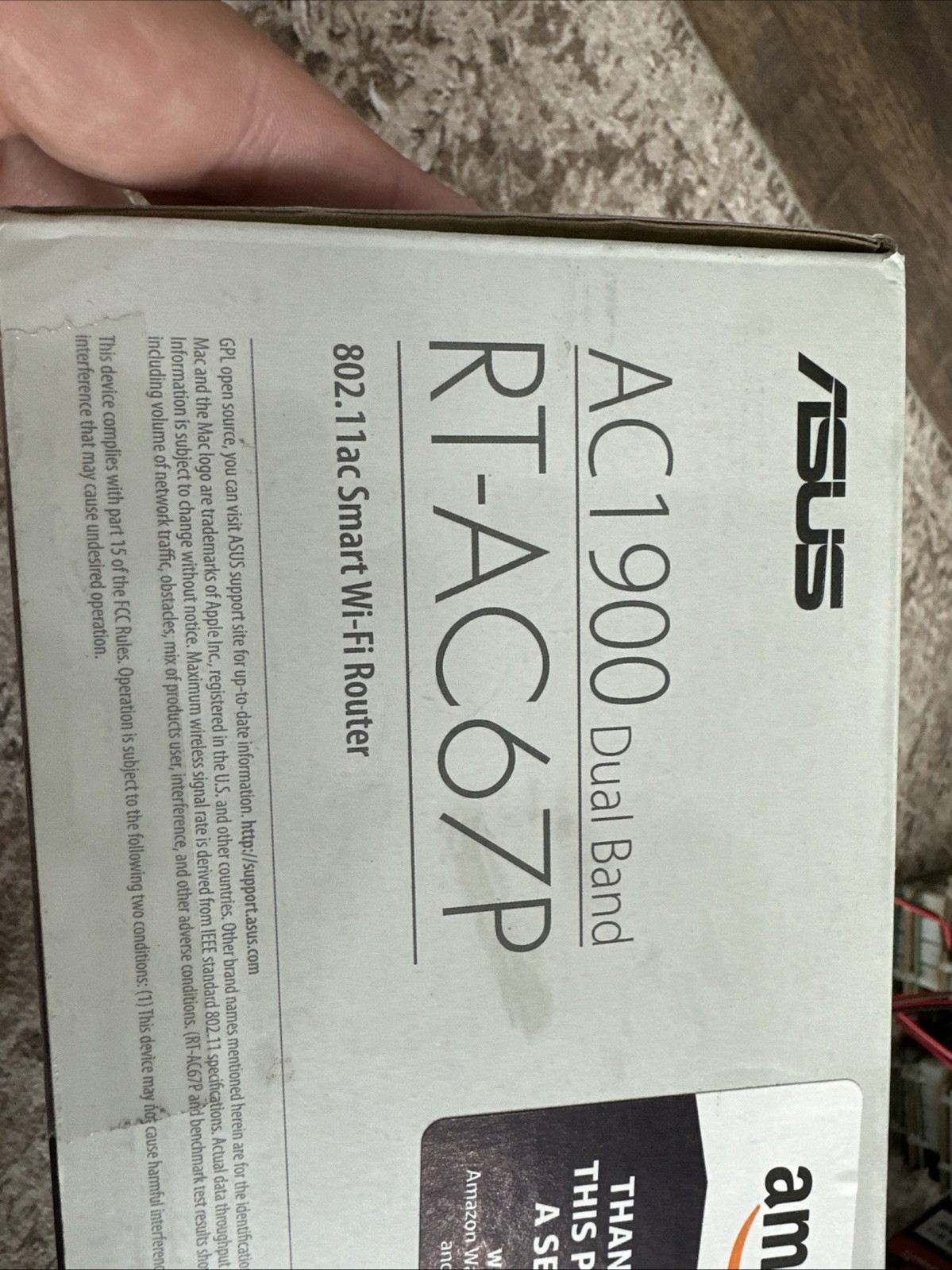 Asus Ac1900 Rtac67p 802.11ac Smart Router