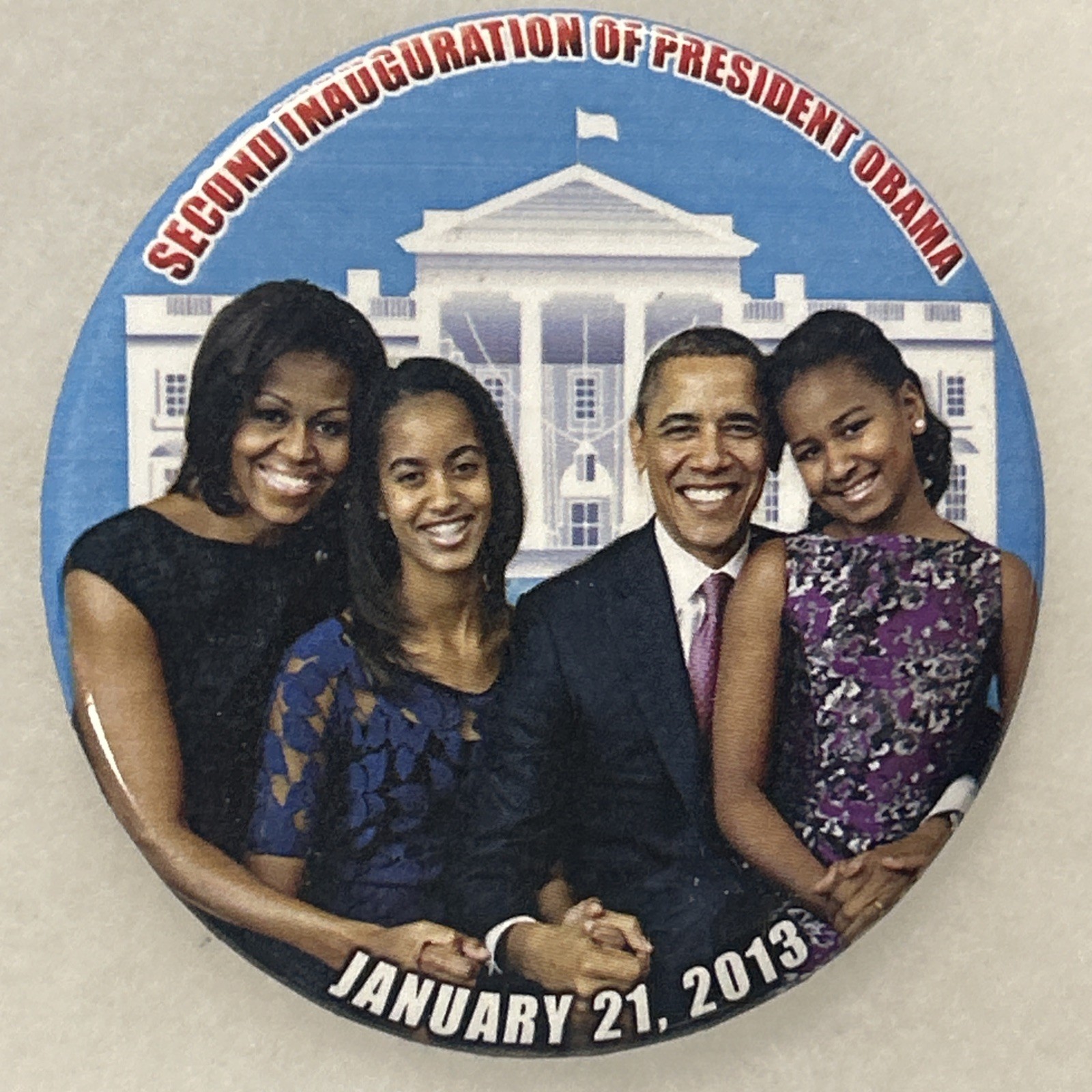 Second Inauguration Of President Obama 2013  3” pinback button pin