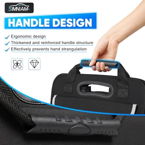 Car Trunk Organizer - with 5 Compartments - Large Black - Large Car