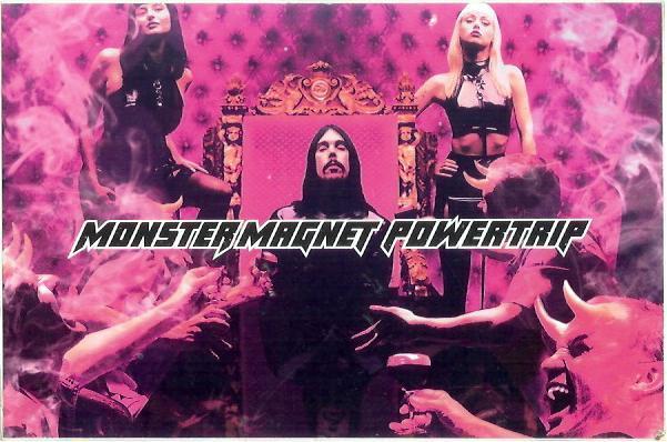 MONSTER MAGNET "Powertrip" 4"x6" PROMO STICKER / Post Card ©1998 ~ Dave Wyndorf