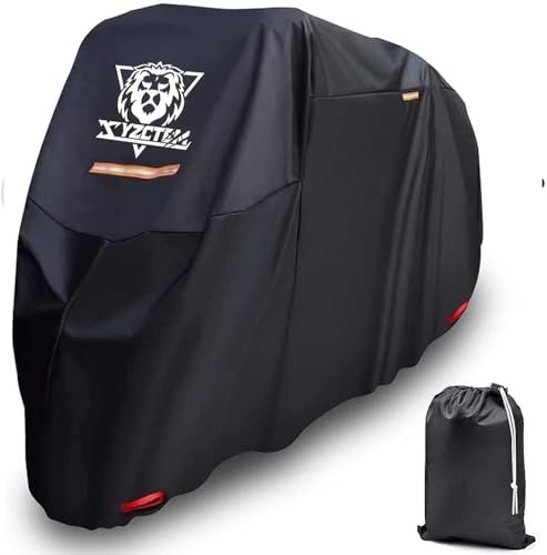 Motorcycle Cover -Waterproof Outdoor Storage Bag, Made of Oxford XXXL-116 inch