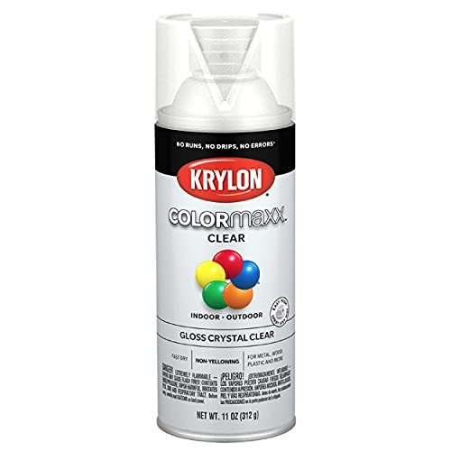Krylon COLORmaxx Acrylic Clear Finish Spray Paint and Primer (K05515007)