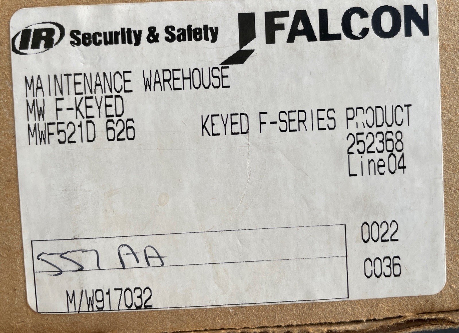 2 Falcon MWF521D 626 Office Security Keyed Lock Lever Bb10