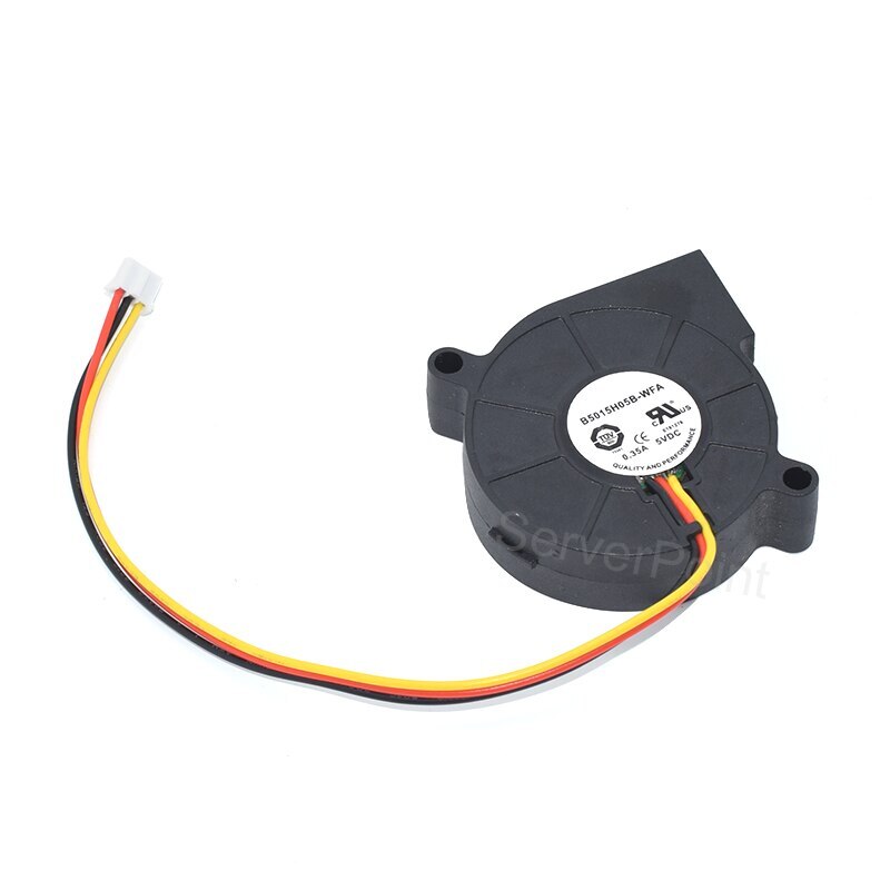 New For T&T 5CM 5015 5V 0.35A B5015H05B-WFA 3Pins Dual Ball Bearing Fan Blower