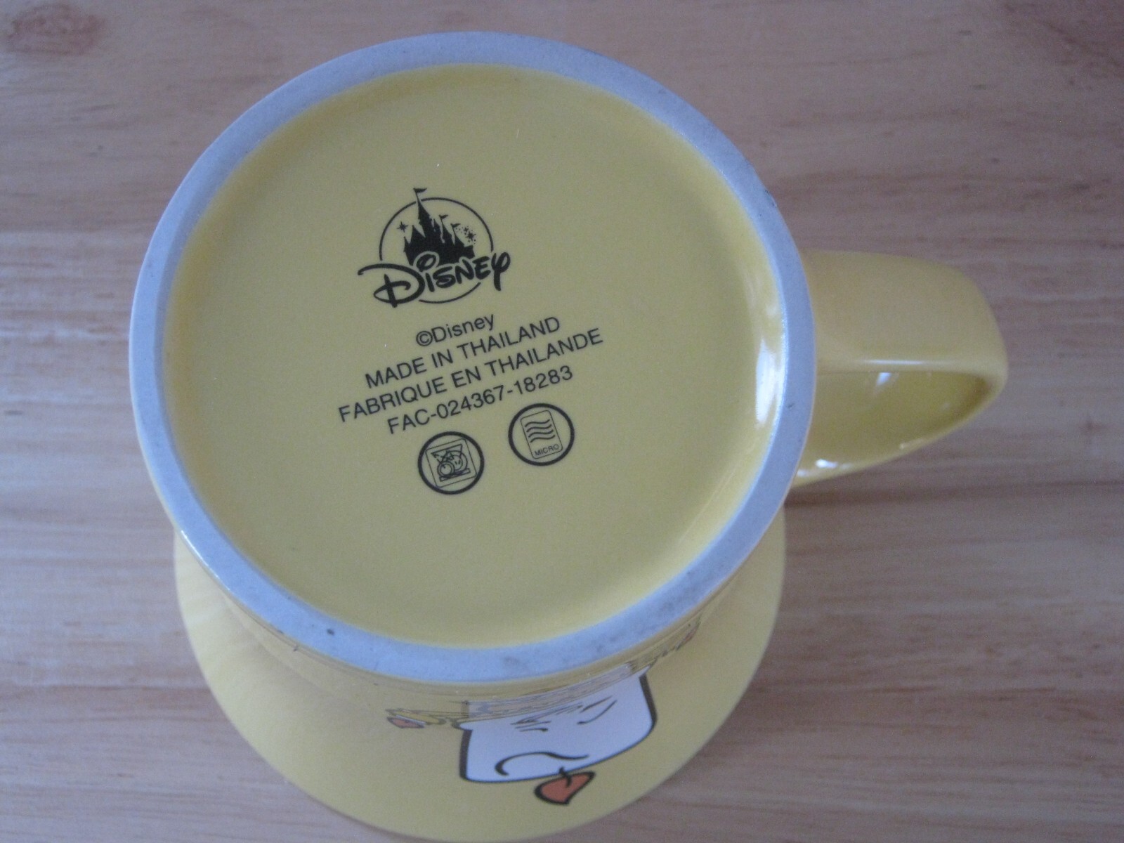 Disney Lighten Up! Yellow Candle Mug