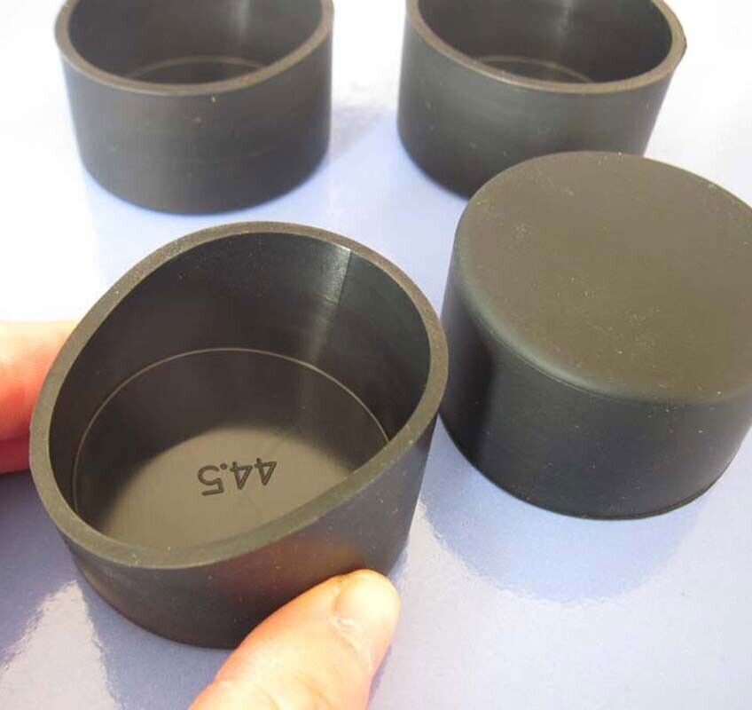 Black Silicone Rubber Hose End Blanking Cover Caps Cap Heat Resist 2.8~60.5mm