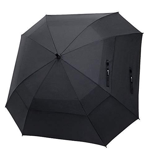 Extra Large Golf Umbrella 62 Inch Double Canopy Vented Rain Windproof Automatic