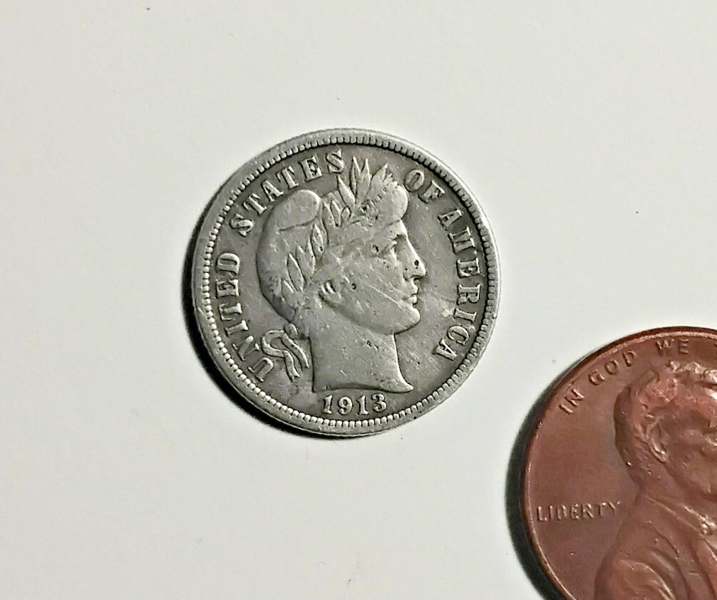 1913 O US Silver  dime with strong detail, $9.00 + $5.00 shipping