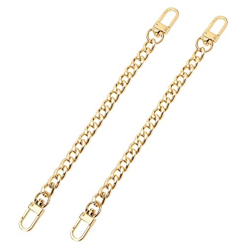 PENTA ANGEL Bag Strap Extender 2Pcs 7.9 Inch Short Purse Chain Strap 20 cm Gold