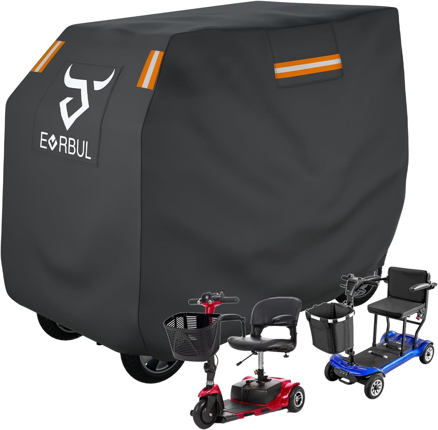 Mobility Scooter Cover Heavy Duty Waterproof for 49"L x 23"W x 39" H 420D
