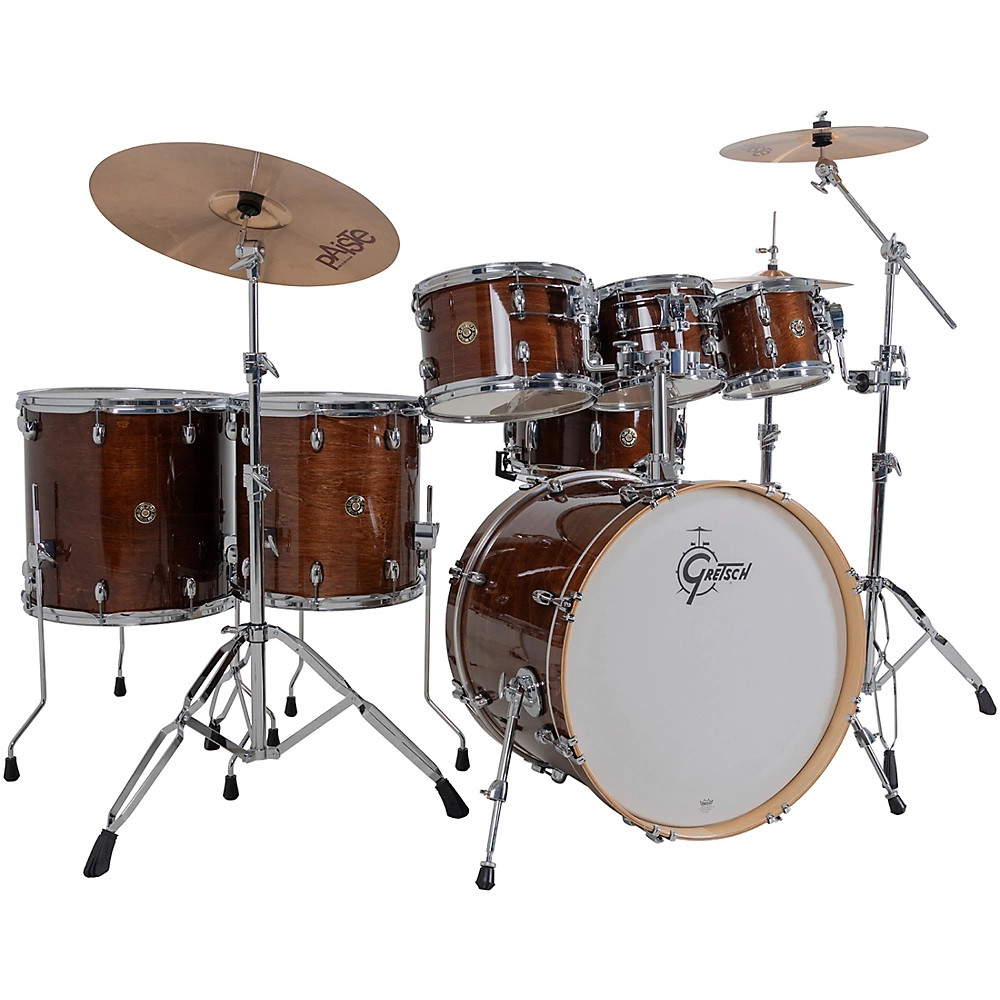 Gretsch Catalina Maple CM2 7-Piece Shell Pack With 22" Bass Drum - Walnut Glaze