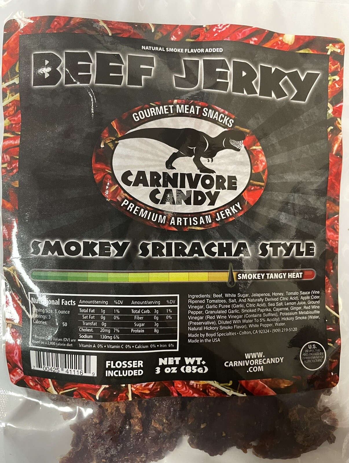 Beef Jerky Brisket 3oz. Carnivore Candy, Choose your FLAVOR