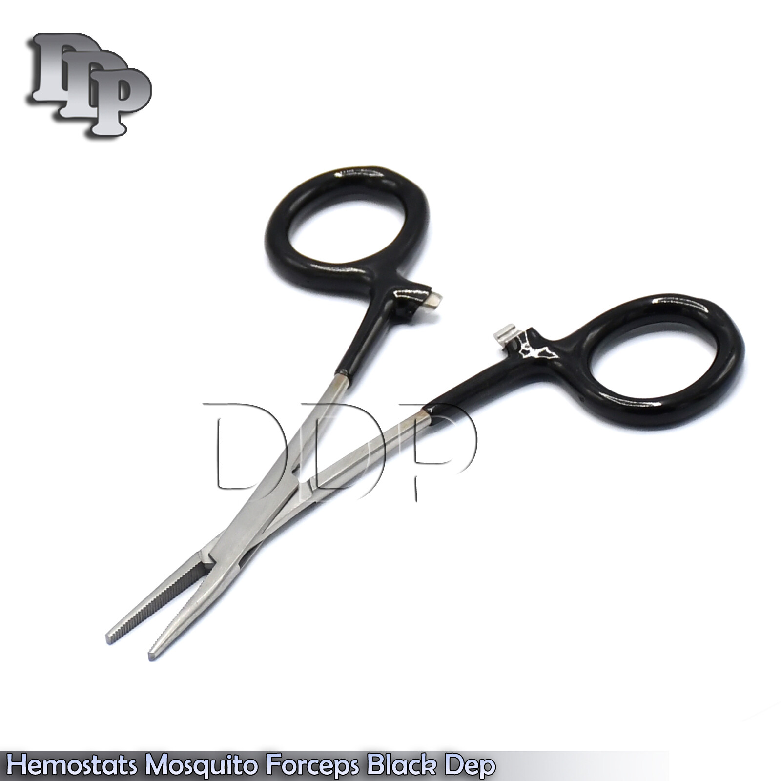 3 Hemostats Mosquito Forceps Surgical Instru, Black Dep Handle 5" Straight