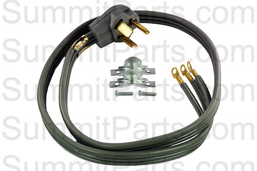 05654-WX09X10002 DRYER CORD 4' 30AMP, 3 WIRE/PRONG 115V FOR GE #18EN4N5R24, CJB1