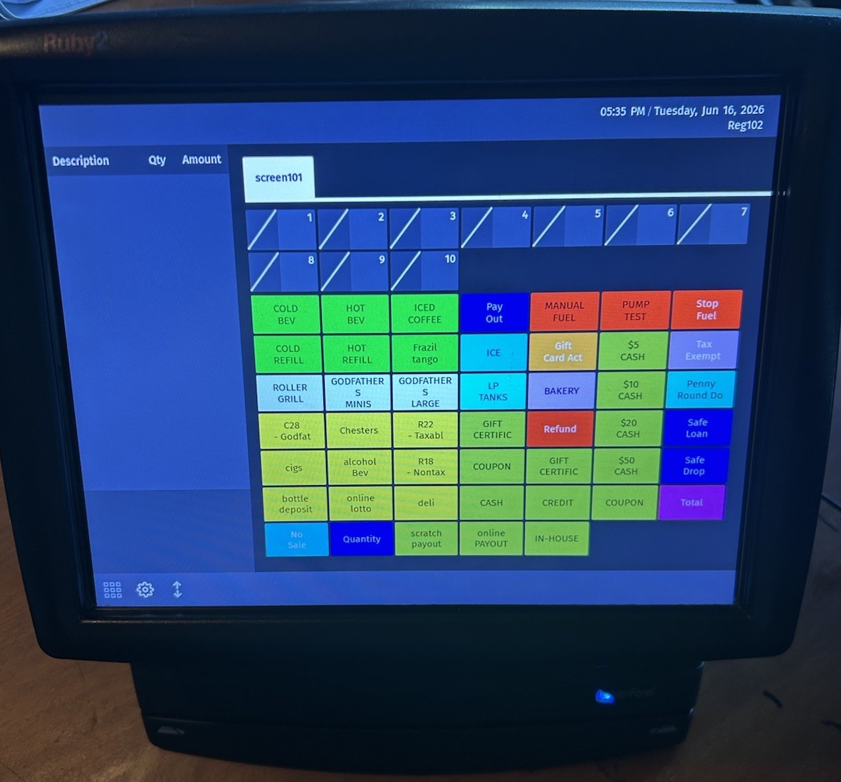 Preloaded/contact first!!!! Ruby2 Touchscreen POS Terminal Retail System Display