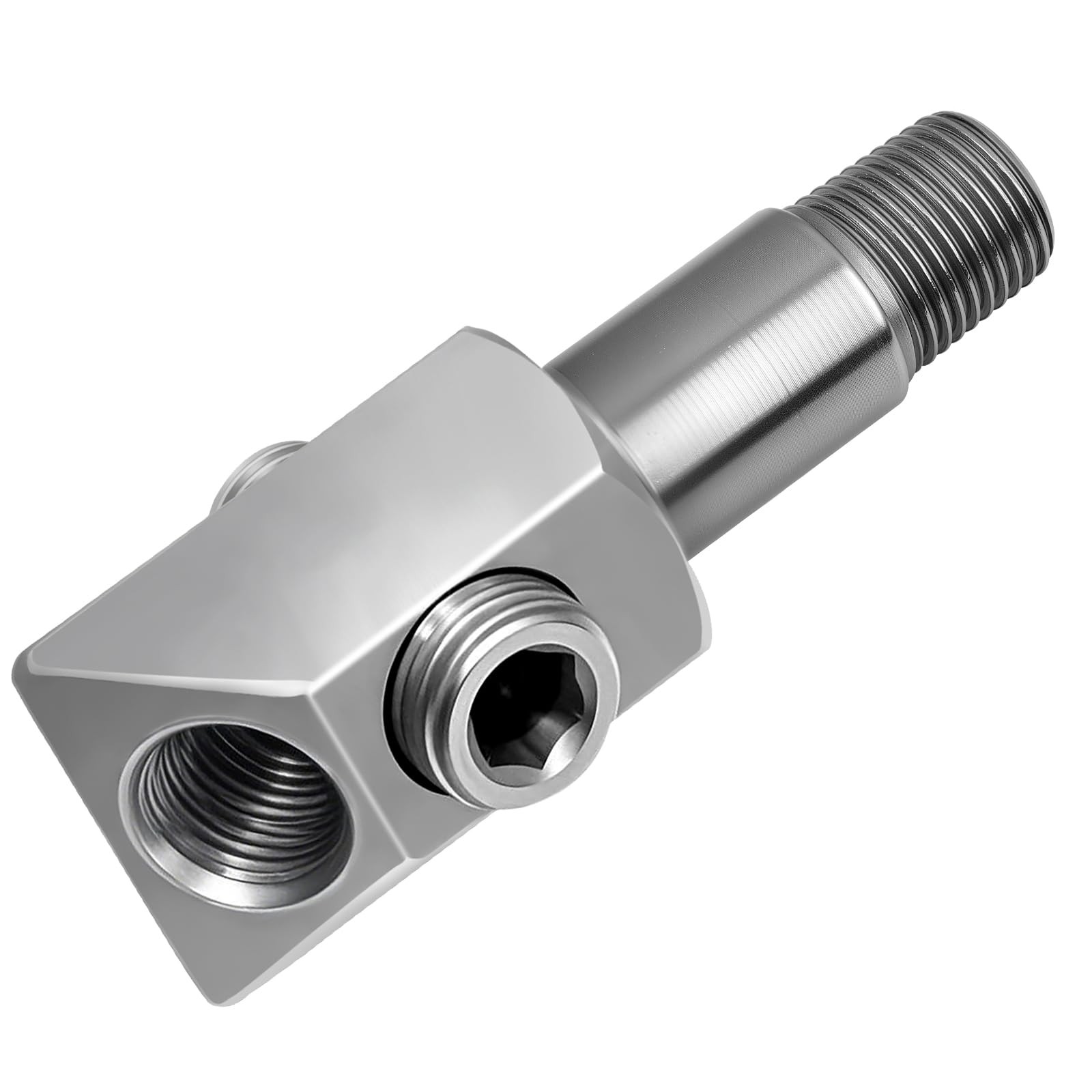 Oil Pressure Sensor Thread Adapter, 1/8-27 NPT Port Plugs for Chevy/GM Small Bl