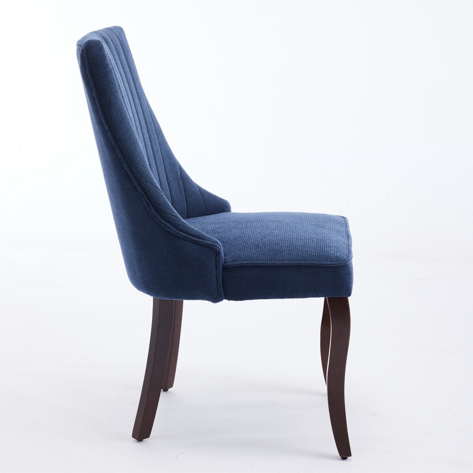 Rayon Cloth Flocking Linen Dining Chairs Channel Kitchen Dinner Chair Comfy Fa