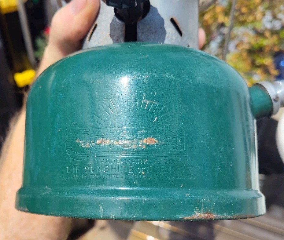 COLEMAN MODEL 220E GREEN LANTERN DATED 1-58