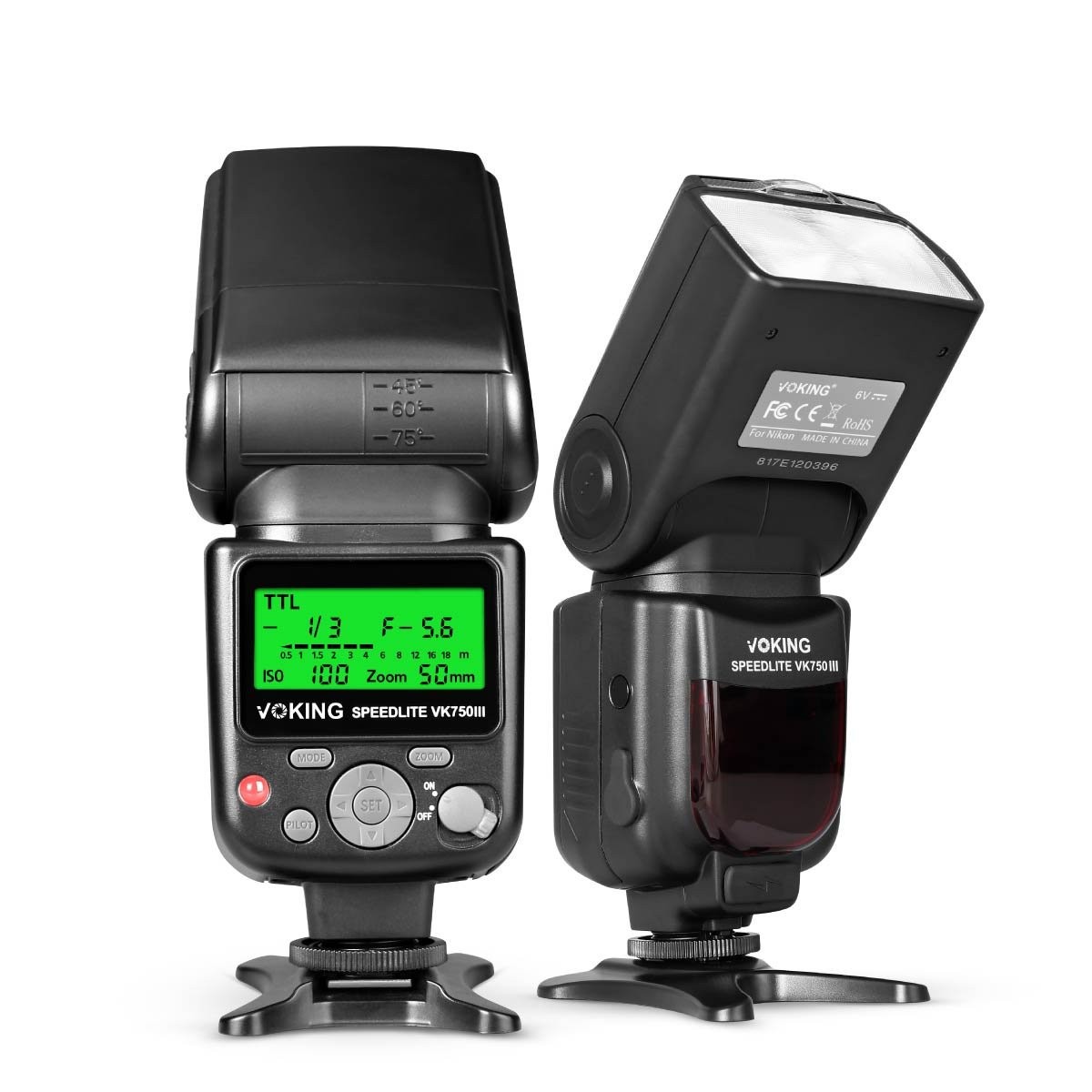 VK750III TTL Camera Speedlite Flash Compatible with Nikon and Other DSLR Cameras