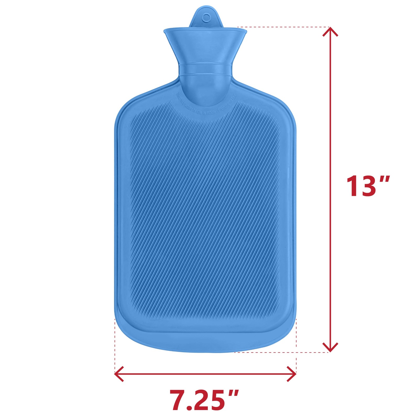 SteadMax [2 Pack] Hot Water Bottles, 2L (68oz) 2 Pack (Large), Pink & Gray