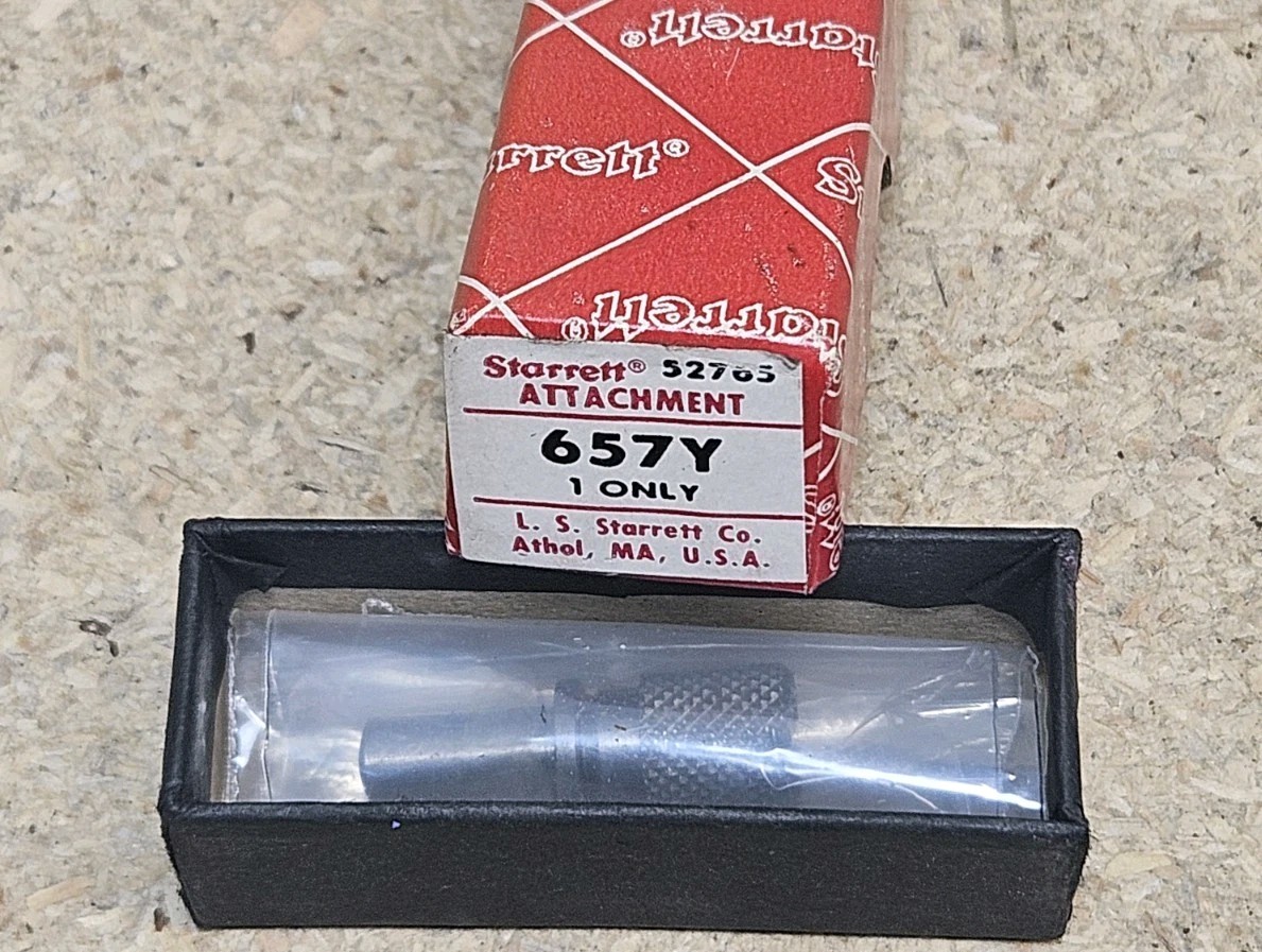 Starrett No. 657Y indicator attachment for indicators with lug backs - USA made