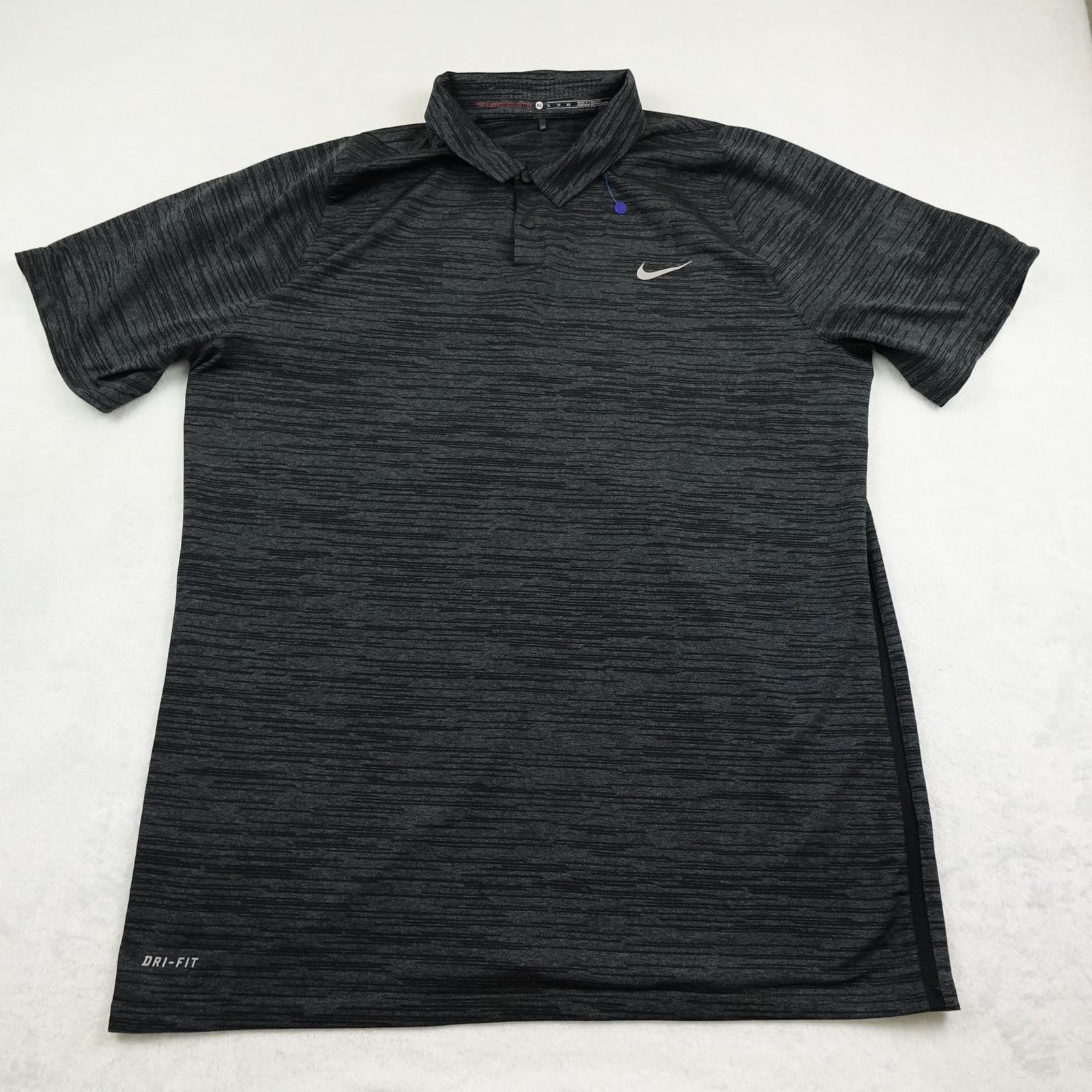 Nike Tiger Woods Collection Polo Shirt Mens XL Dri-FIT Golf TPC Rivers Bend