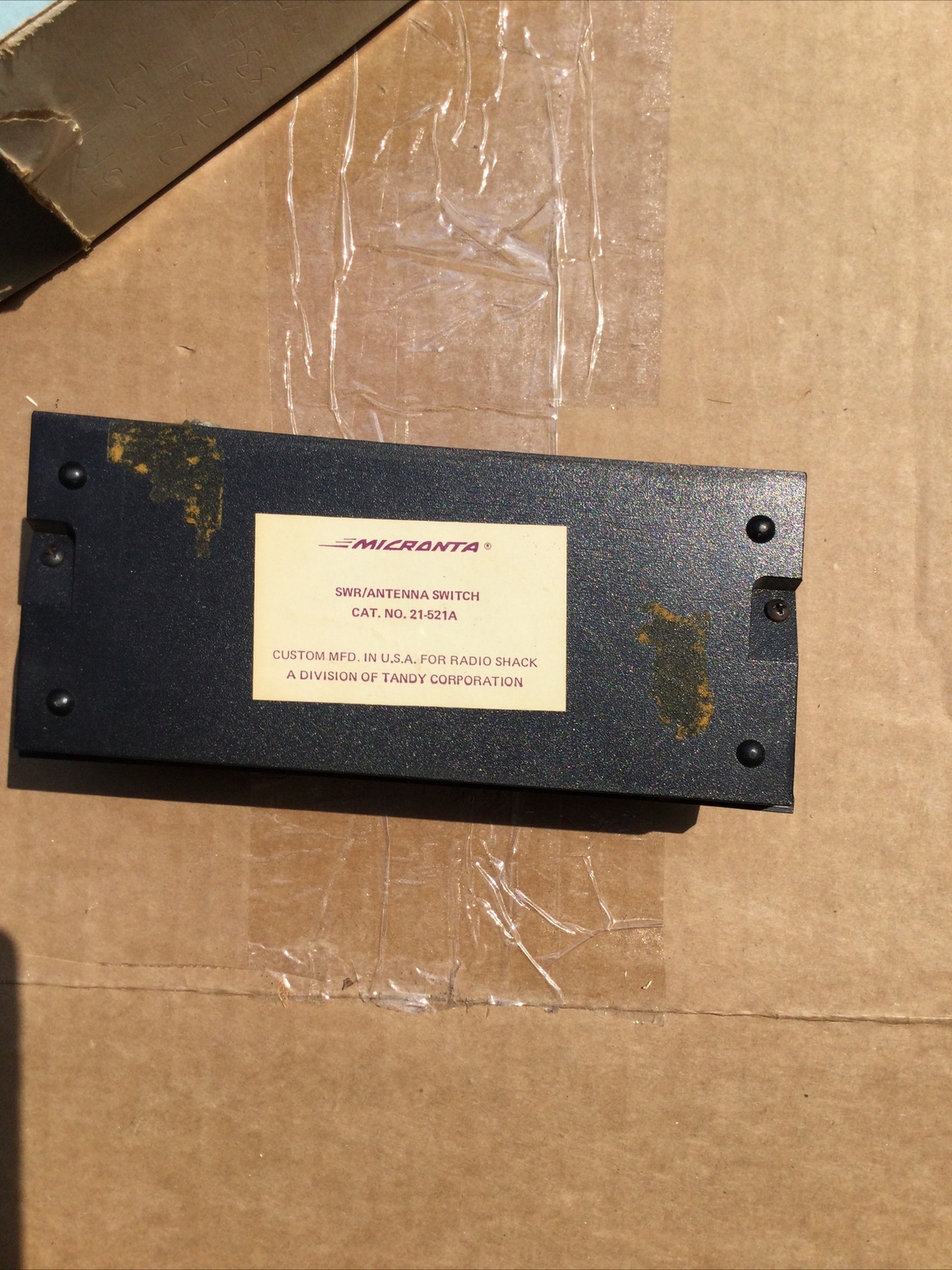 Micronta 21-521A, 2-Position Coax Switch and SWR Tester