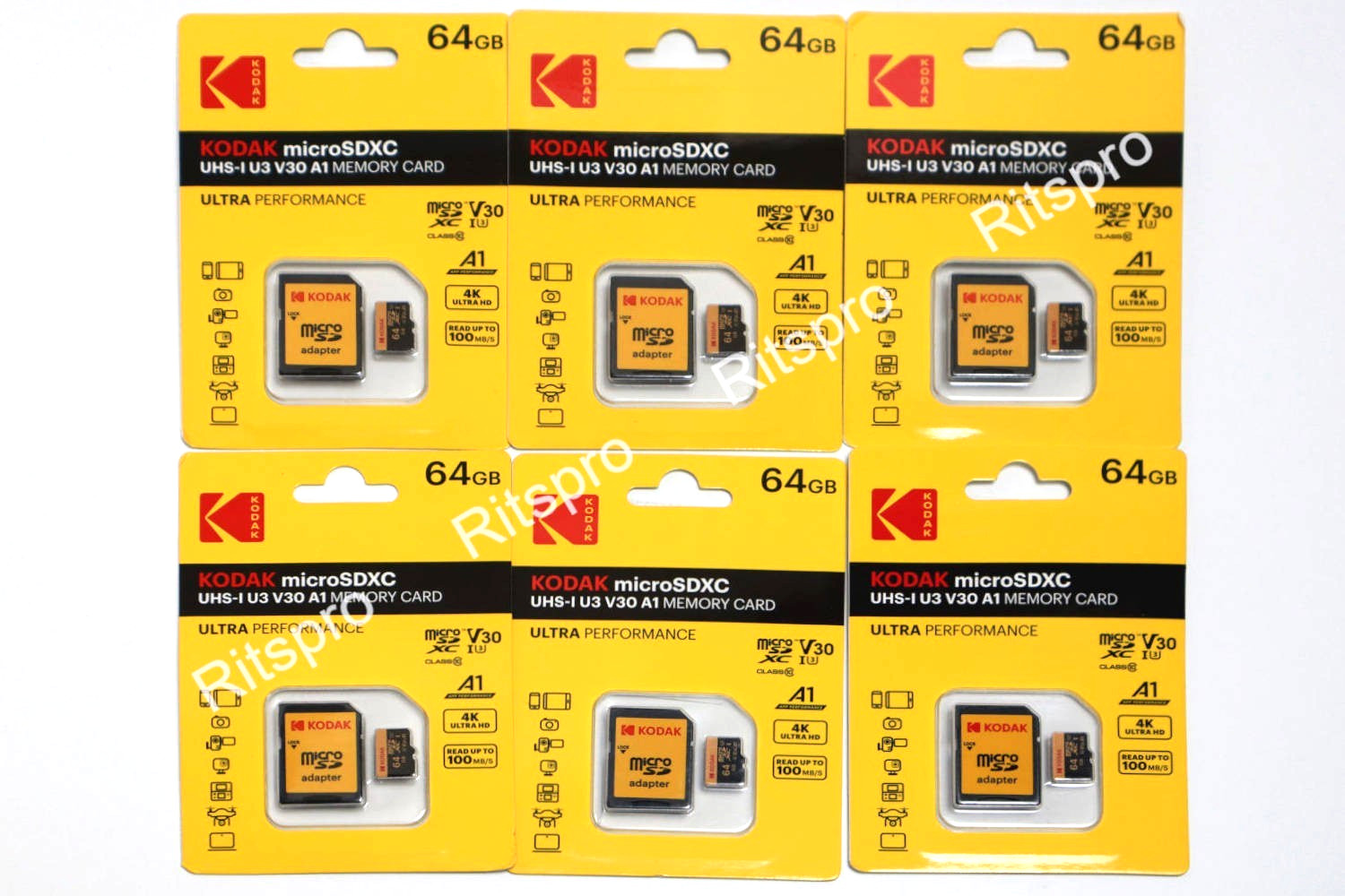 Genuine 64GB Kodak high speed micro SDXC memory card-US seller